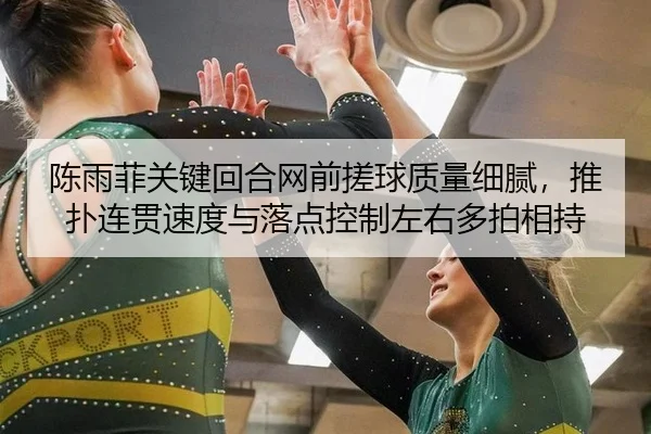 陈雨菲关键回合网前搓球质量细腻，推扑连贯速度与落点控制左右多拍相持